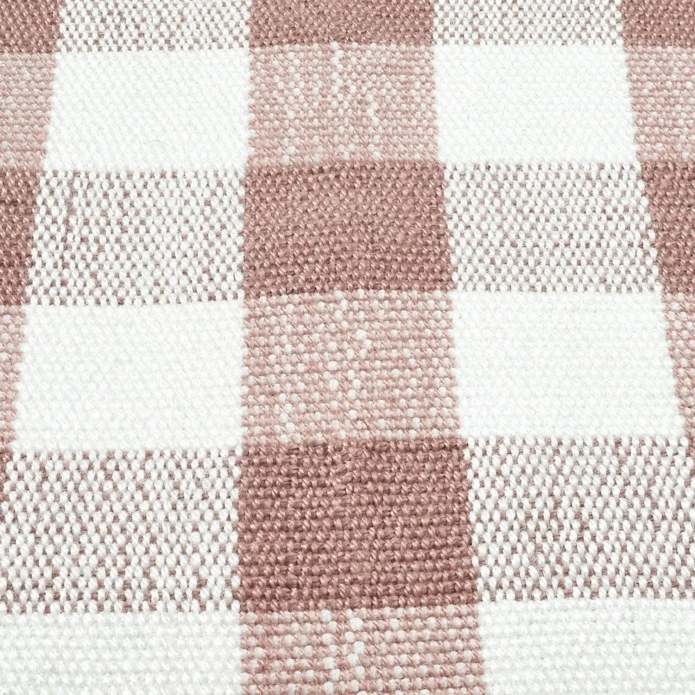My Texas House Pink Gingham Fringe Layering Rug, 24x38,‎ Spring 2026
